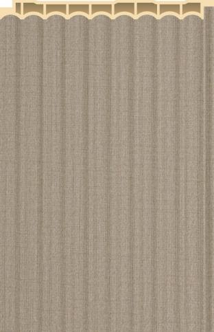 Interlock Wpc Louvers Plain Colors Taupe Fabric 9.5x0.42 Ft - Pn 02573 B