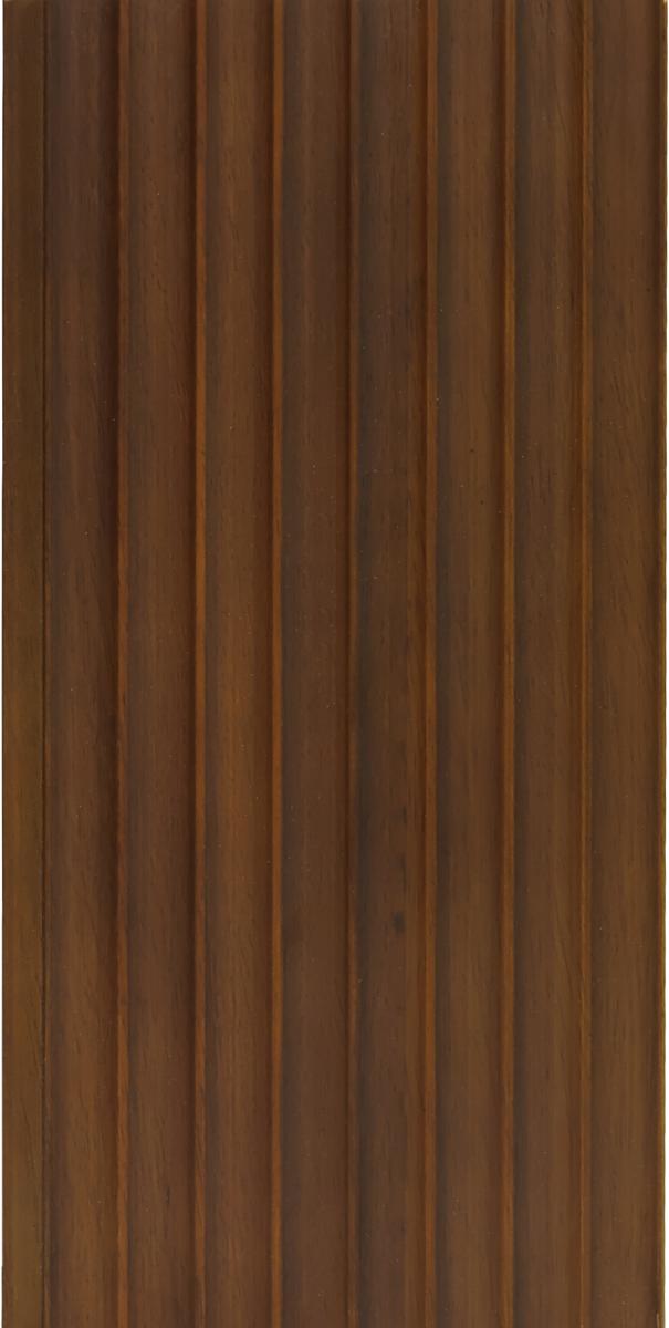 Interlock Wpc Louvers Plain Colors Teak Brown 9.35x0.41 Ft - Pn 02738 D