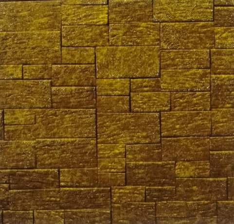 Charcoal Decorative Wall Panel Marble & Stone Gold 8x2 Ft - 1116