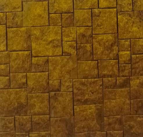 Charcoal Decorative Wall Panel Marble & Stone Gold 8x2 Ft - 1119