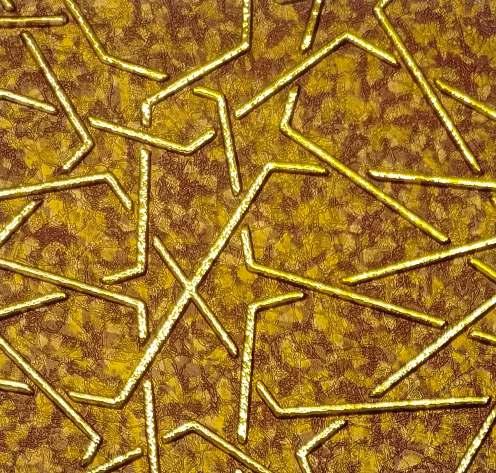 Charcoal Decorative Wall Panel Designer Gold 8x2 Ft - 1133