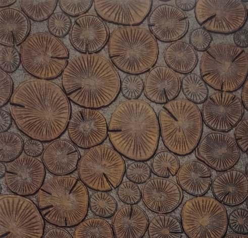 Charcoal Decorative Wall Panel Designer Brown 8x2 Ft - 1142