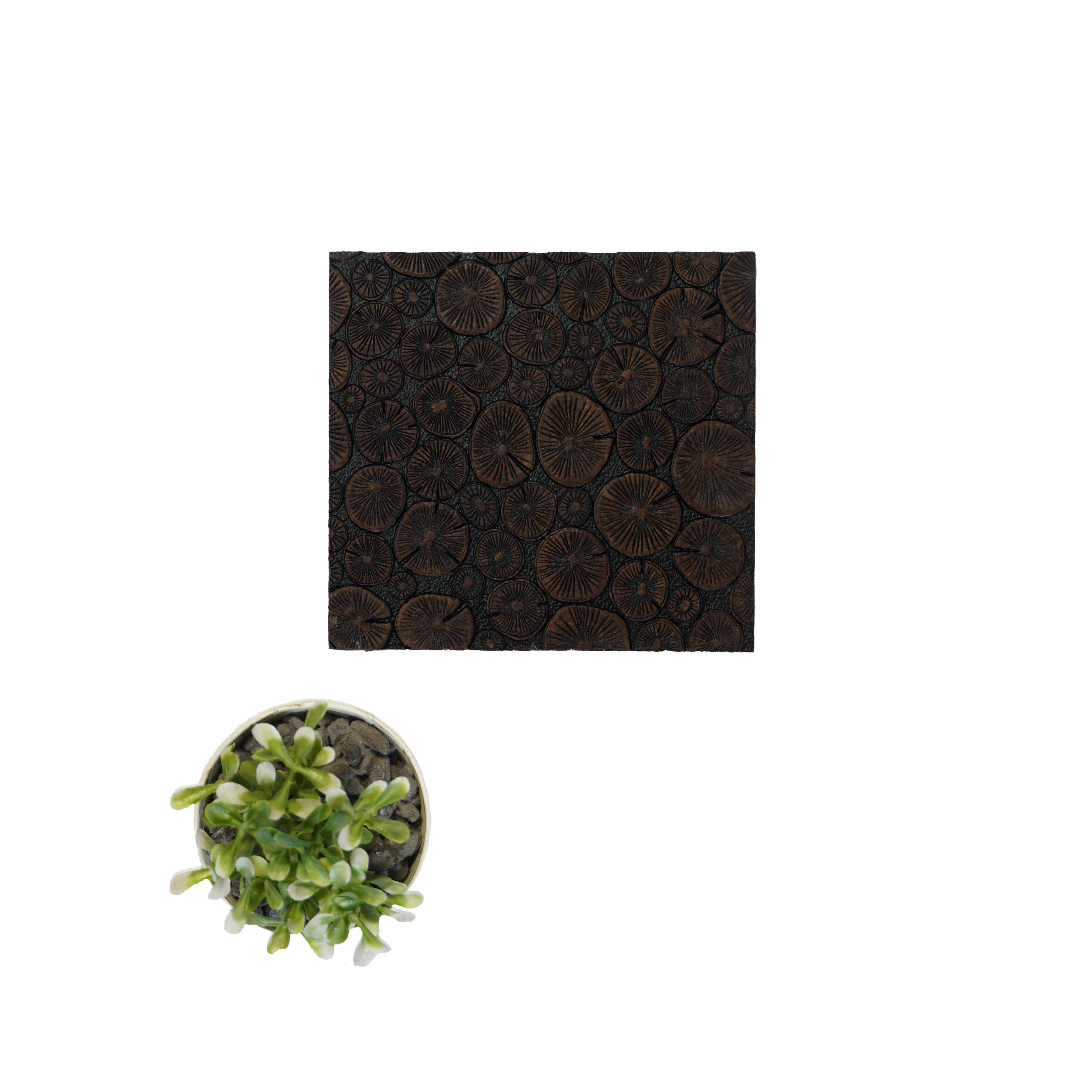 Charcoal Decorative Wall Panel Designer Brown 8x2 Ft - 1142