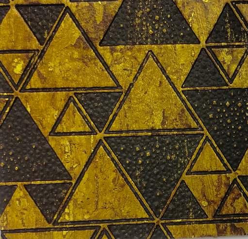 Charcoal Decorative Wall Panel Designer Gold 8x2 Ft - 1150