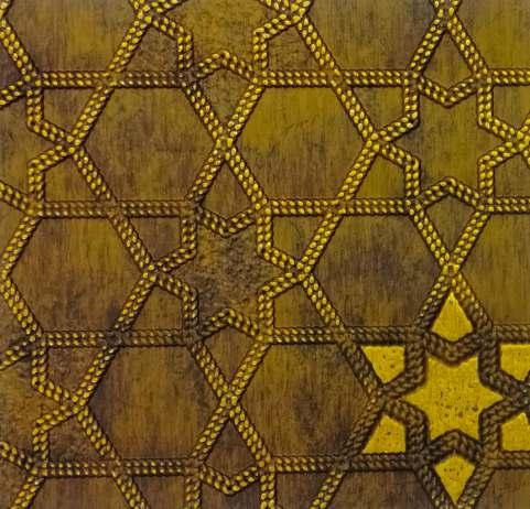 Charcoal Decorative Wall Panel Designer Gold 8x2 Ft - 1158