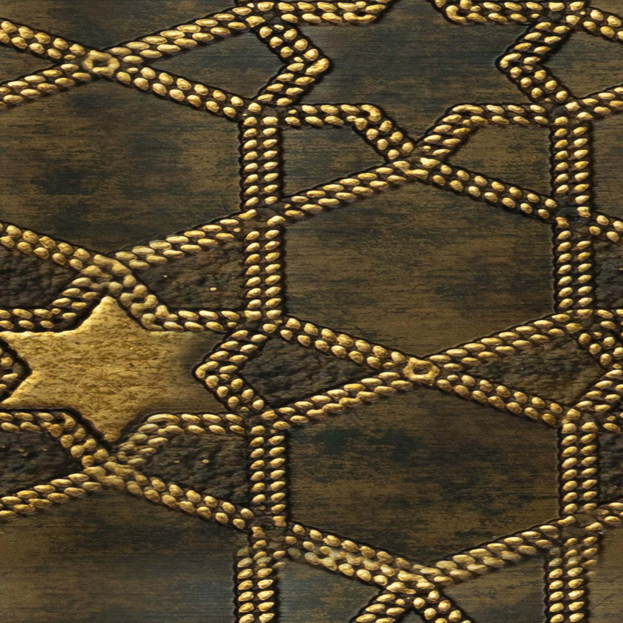 Charcoal Decorative Wall Panel Designer Gold 8x2 Ft - 1158