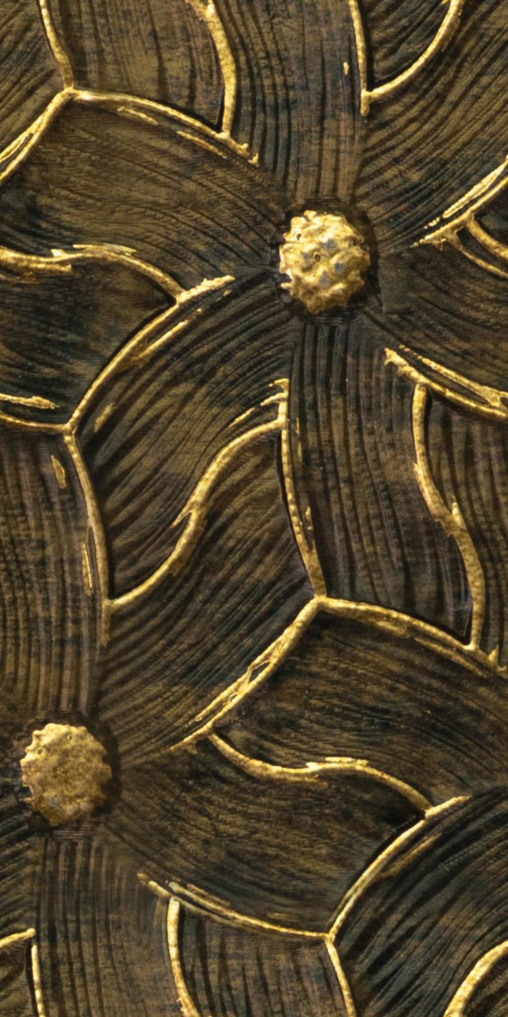 Charcoal Decorative Wall Panel Designer Gold 8x2 Ft - 1166