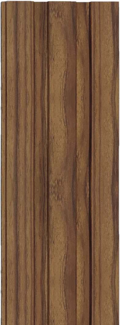 Rafter Charcoal Louver Panel Wood Brown 8x0.41 Ft - 1173