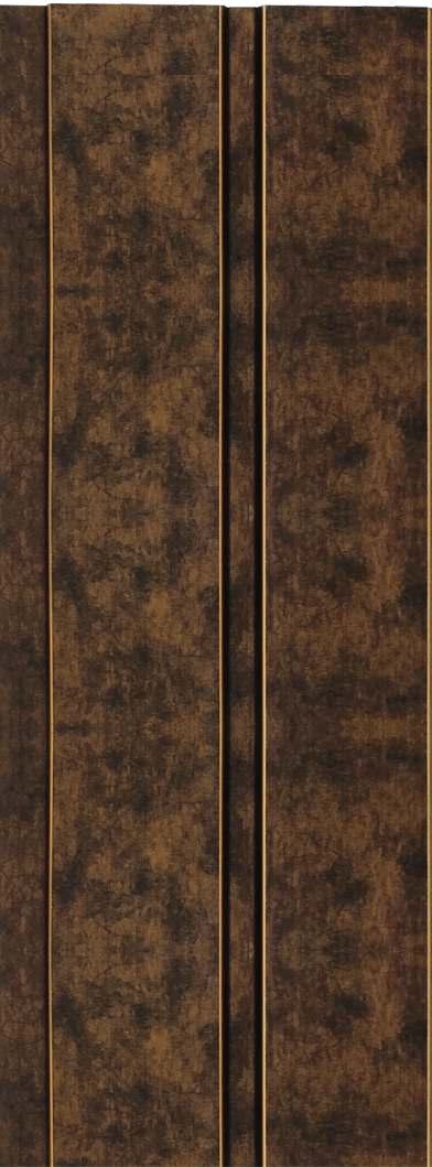 Charcoal Louver Panel Marble & Stone Brown 8x0.41 Ft - 1176