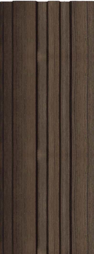 Rafter Charcoal Louver Panel Wood Brown 8x0.41 Ft - 1177