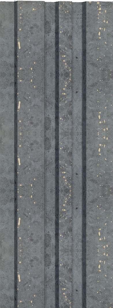 Rafter Charcoal Louver Panel Marble & Stone Grey 8x0.41 Ft - 1178