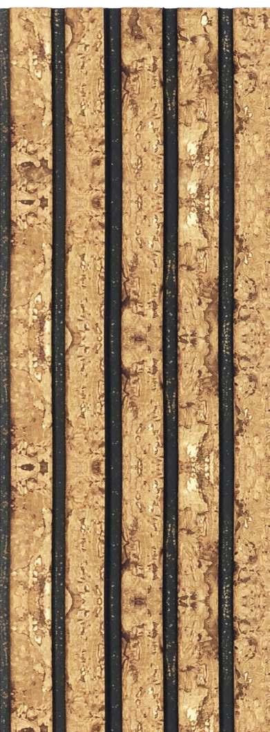 Rafter Charcoal Louver Marble & Stone Brown 8x0.41 Ft - 1179