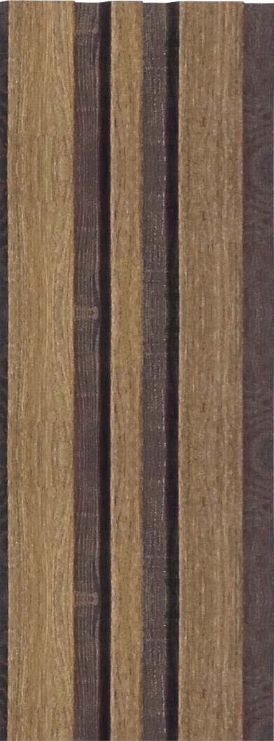 Rafter Charcoal Louver Wood Brown 8x0.41 Ft - 1182