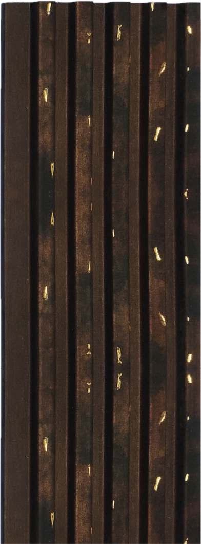 Rafter Charcoal Louver Wood Brown 8x0.41 Ft - 1186