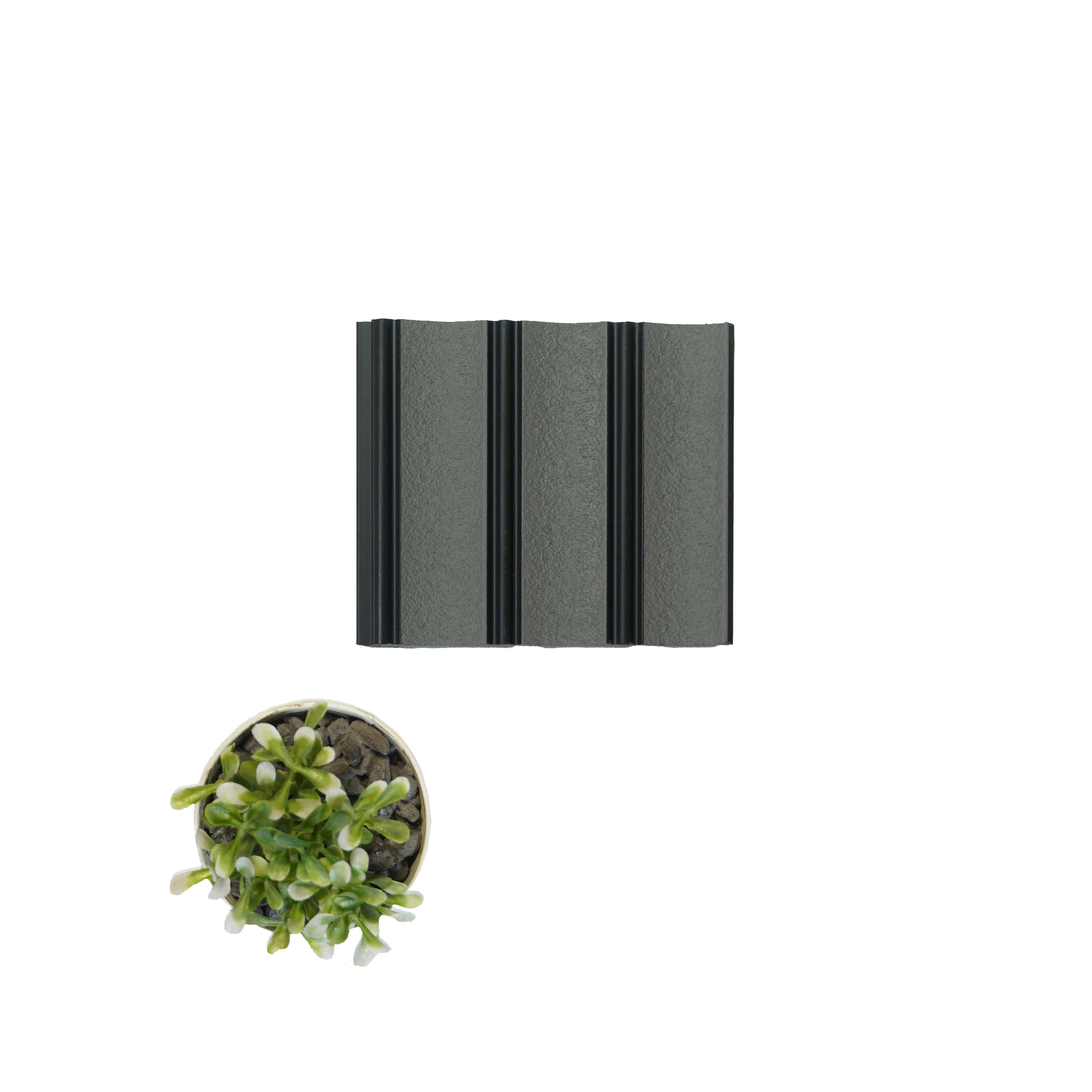 Rafter Charcoal Louver Marble & Stone Grey 8x0.41 Ft - 1188