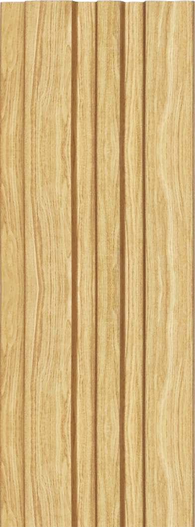 Rafter Charcoal Louver Wood Beige 8x0.41 Ft - 1193
