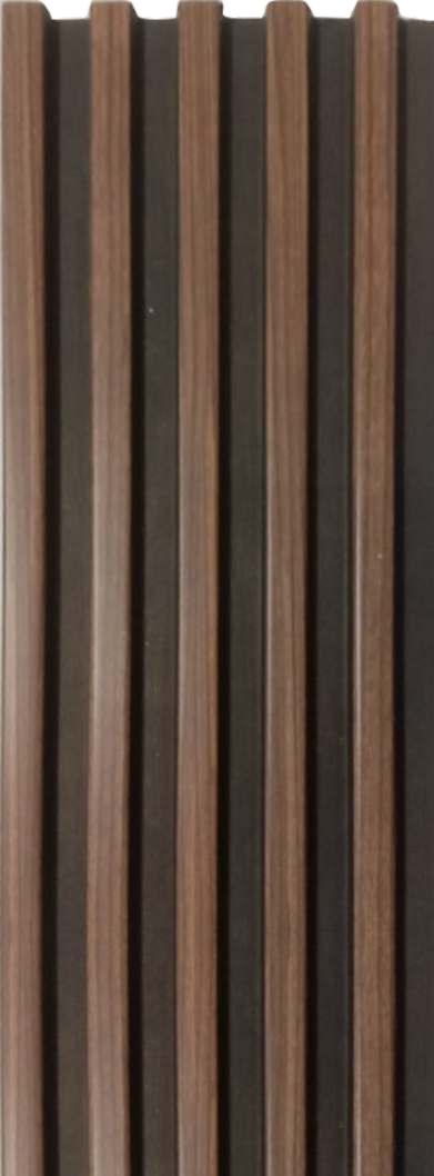 Rafter Charcoal Louver Panel Wood Brown 8x0.41 Ft - 1197