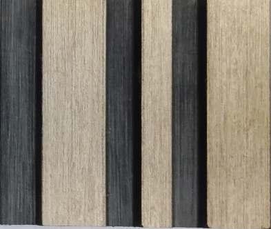 Rafter Charcoal Louver Wood Brown 8x0.41 Ft - 1199