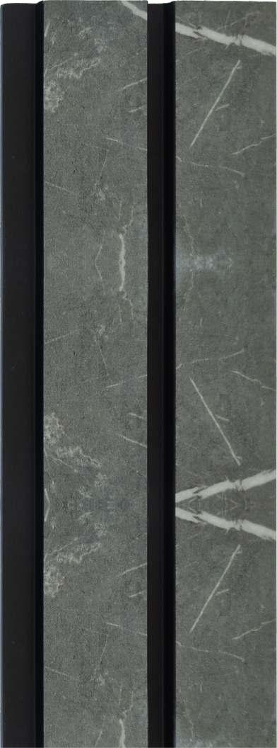 Rafter Charcoal Louver Marble & Stone Grey 8x0.41 Ft - 1202