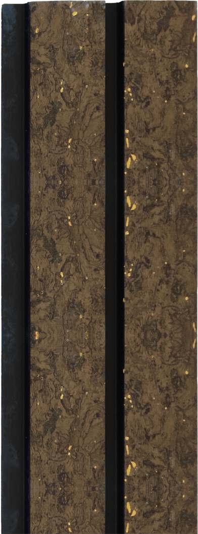 Rafter Charcoal Louver Marble & Stone Brown 8x0.41 Ft - 1204