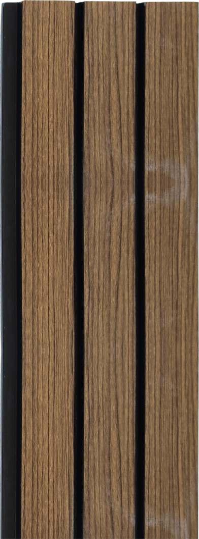 Rafter Charcoal Louver Wood Brown 8x0.41 Ft - 1206