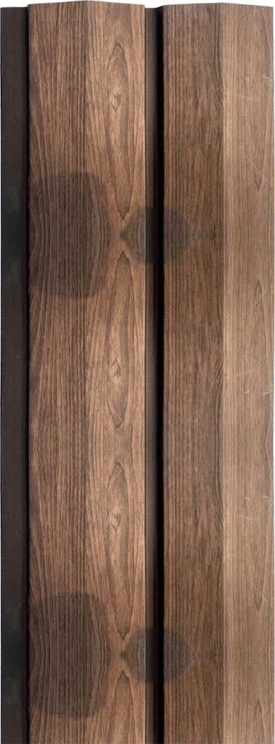 Rafter Charcoal Louver Wood Brown 8x0.41 Ft - 1214