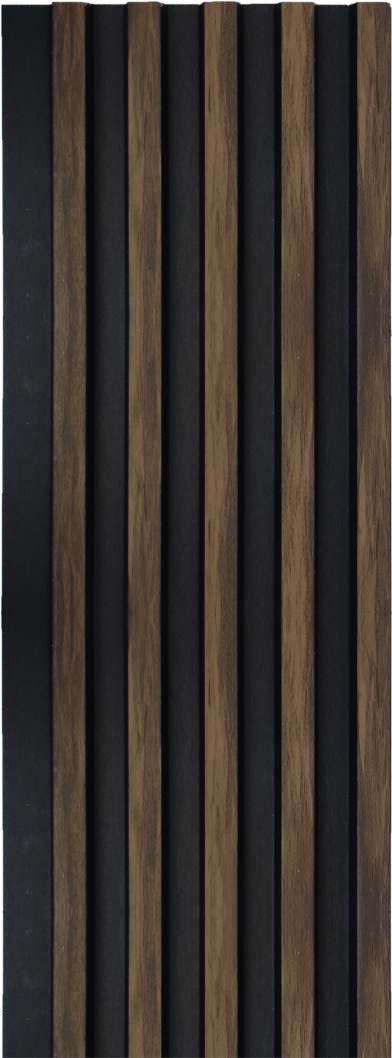 Rafter Charcoal Louver Wood Brown 8x0.41 Ft - 1221