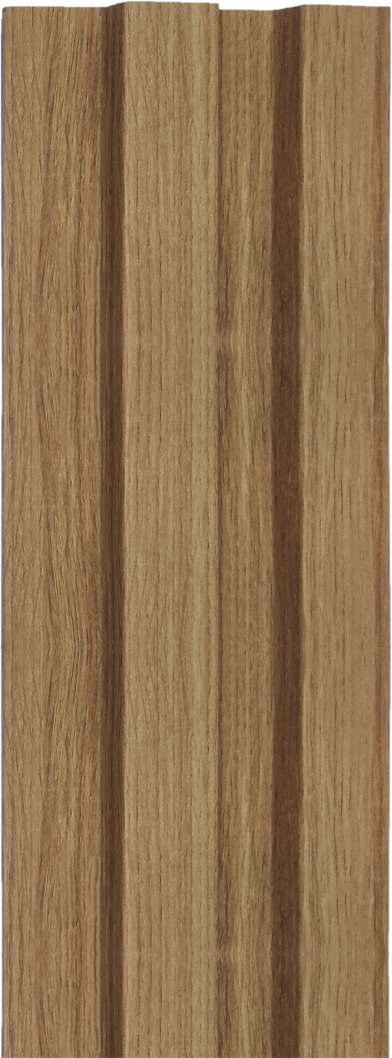 Rafter Charcoal Louver Wood Brown 8x0.41 Ft - 1222