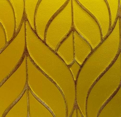 Charcoal Decorative Wall Panel Designer Gold 8x2 Ft - 1238
