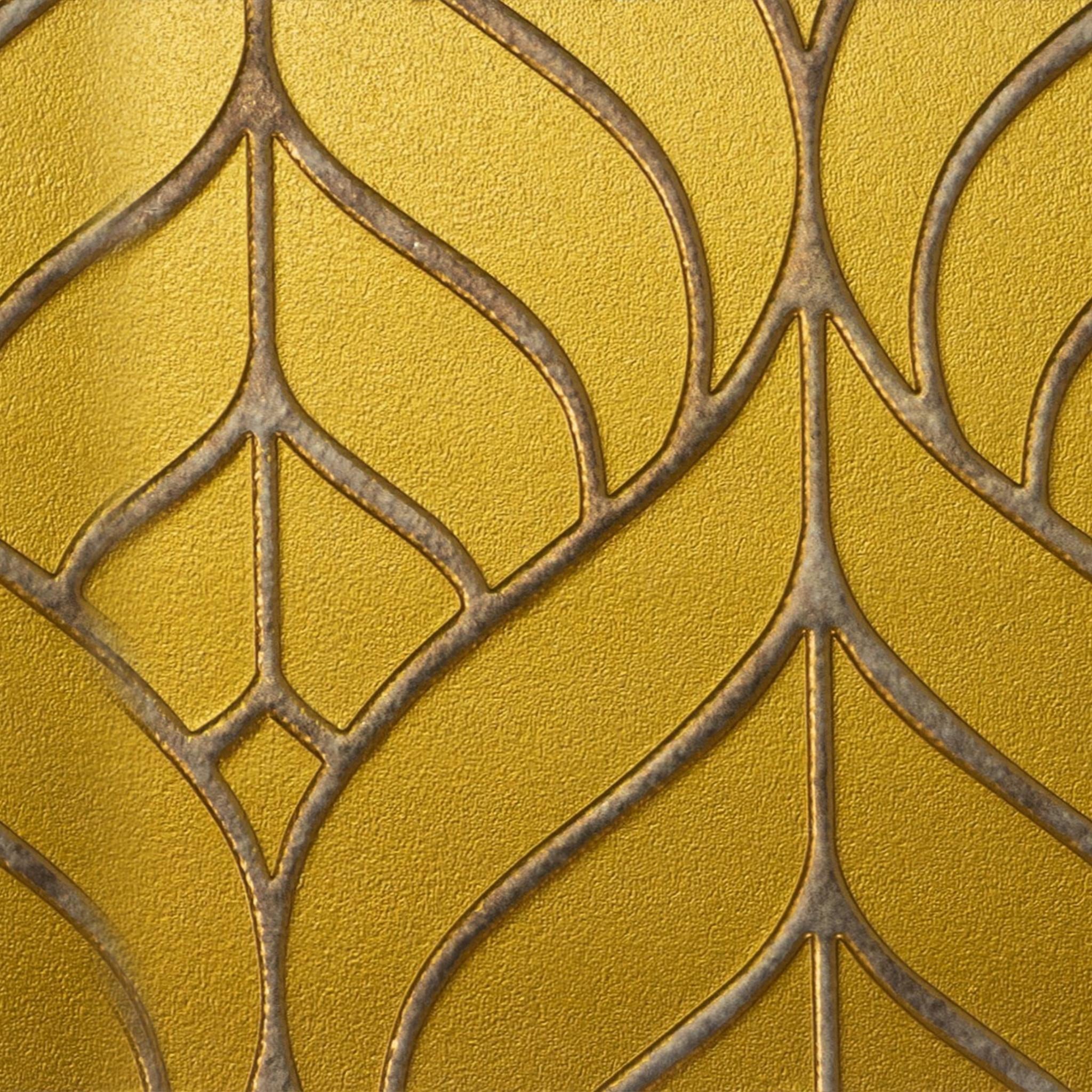 Charcoal Decorative Wall Panel Designer Gold 8x2 Ft - 1238