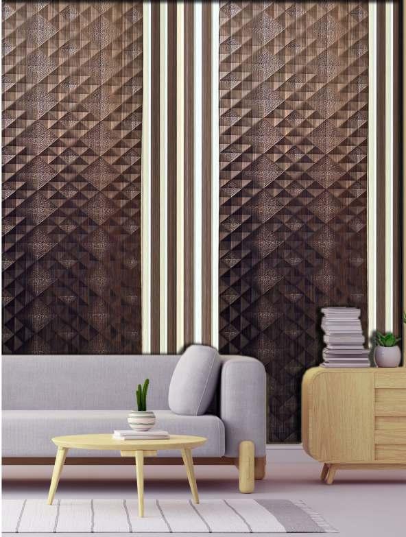 Charcoal Decorative Wall Panel Designer Brown 8x1 Ft - 1248