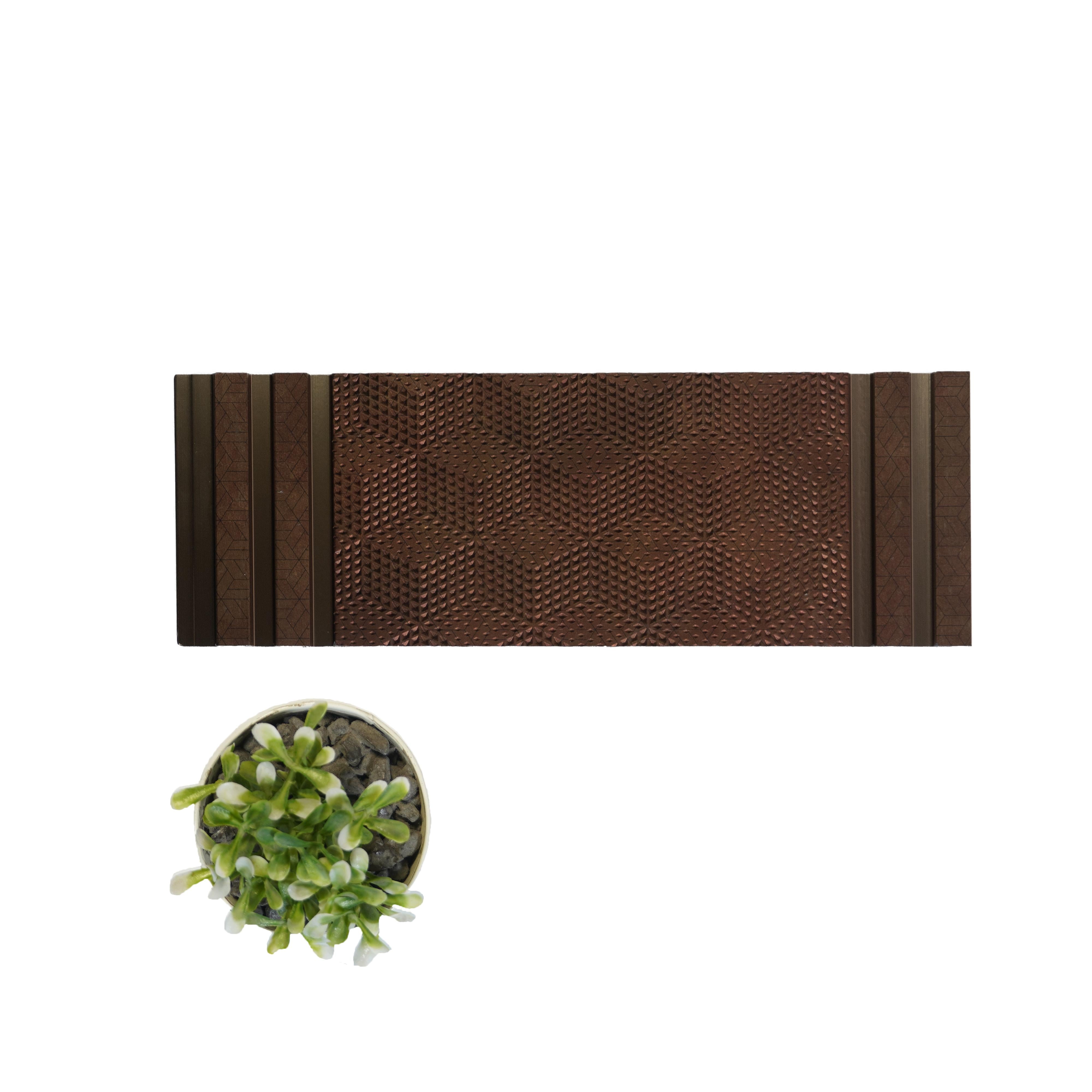 Charcoal Decorative Wall Panel Designer Brown 8x1 Ft - 1253