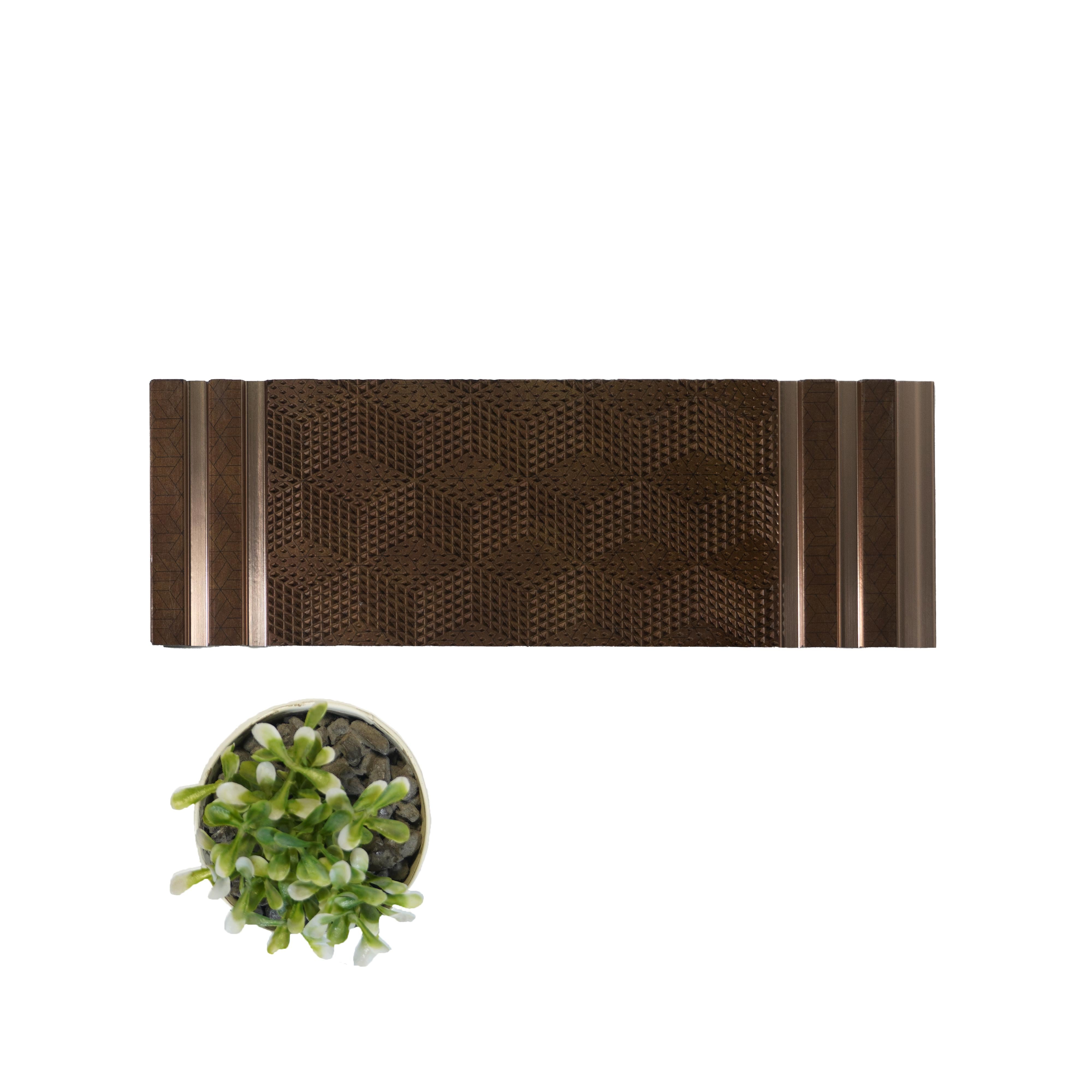 Charcoal Decorative Wall Panel Designer Brown 8x1 Ft - 1254
