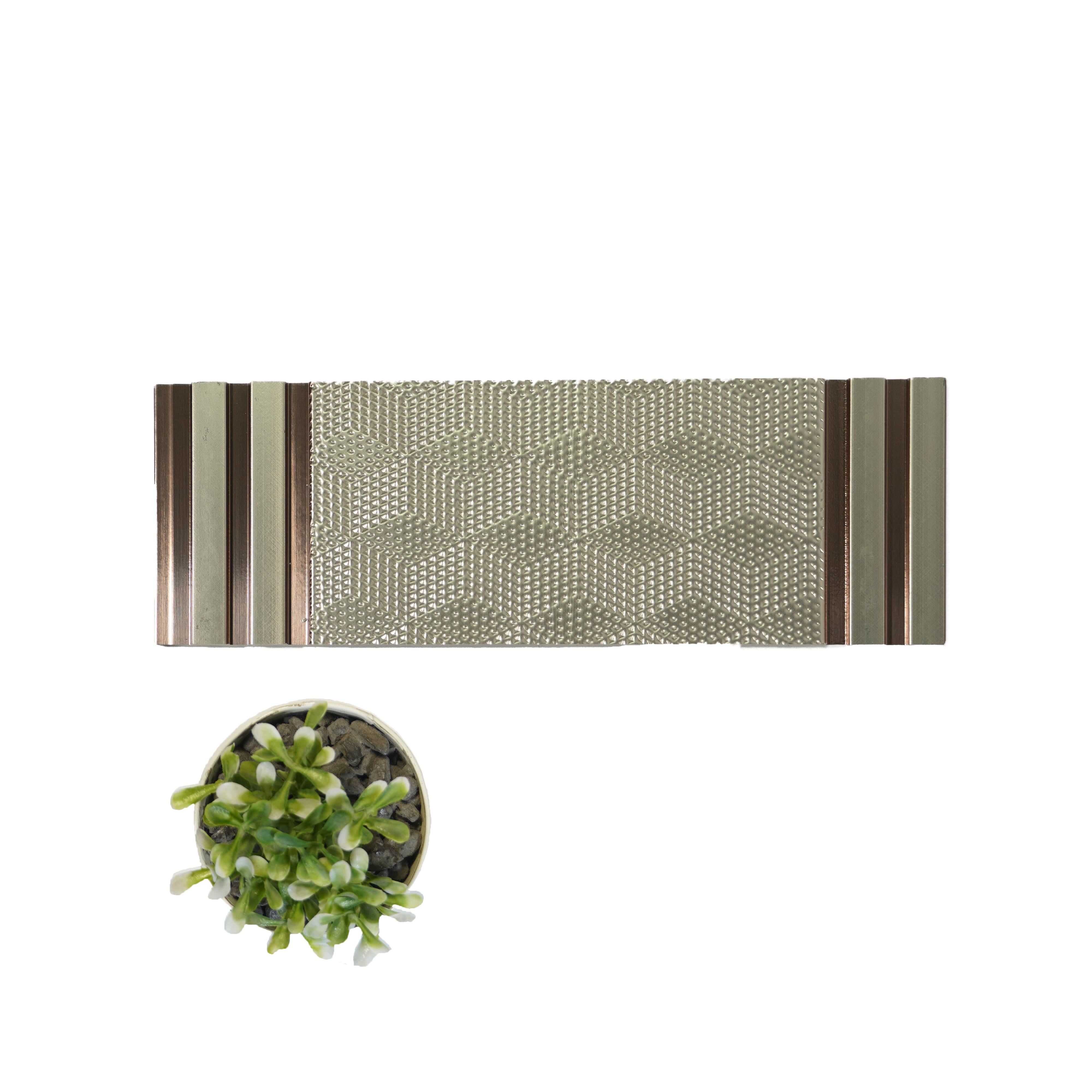 Charcoal Louver Designer Grey 8x1 Ft - 1255
