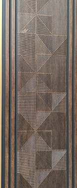 Charcoal Louver Designer Brown 8x1 Ft - 1258