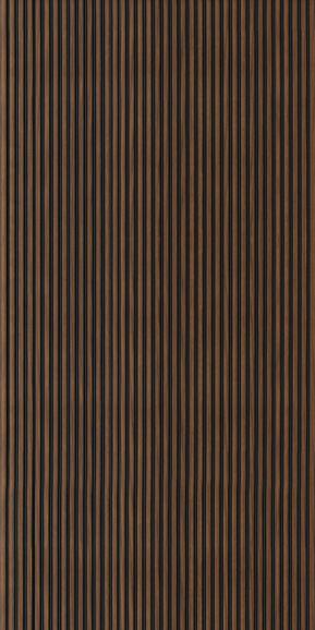 Charcoal Louvers Panel Wood Brown 9.5x1 Ft - Ur 7403