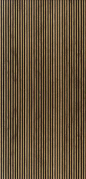 Charcoal Louvers Panel Wood Brown 9.5x1 Ft - Ur 7404