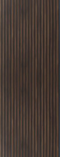 Charcoal Louvers Panel Wood Brown 9.5x1 Ft - Ur 8404