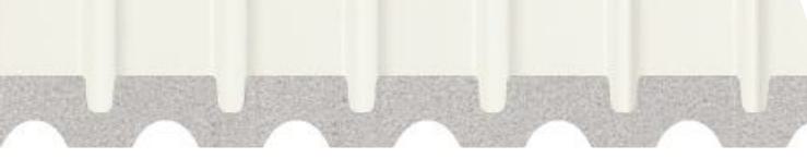 Nexo Charcoal Louvers Plain Colors White 9.5x1 Ft - Ur 8408