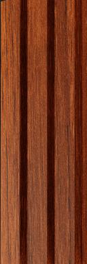 3 Slat Louvers Aluclad Series Exterior Grade Pvc Membrane Finish Composite Polymer Wood Brown 9x0.37 Ft - Az 16 Nogal