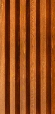 5 Slats Louvers Aluclad Series Exterior Grade Pvc Membrane Finish Composite Polymer Wood Brown 9x0.37 Ft - Ay 21