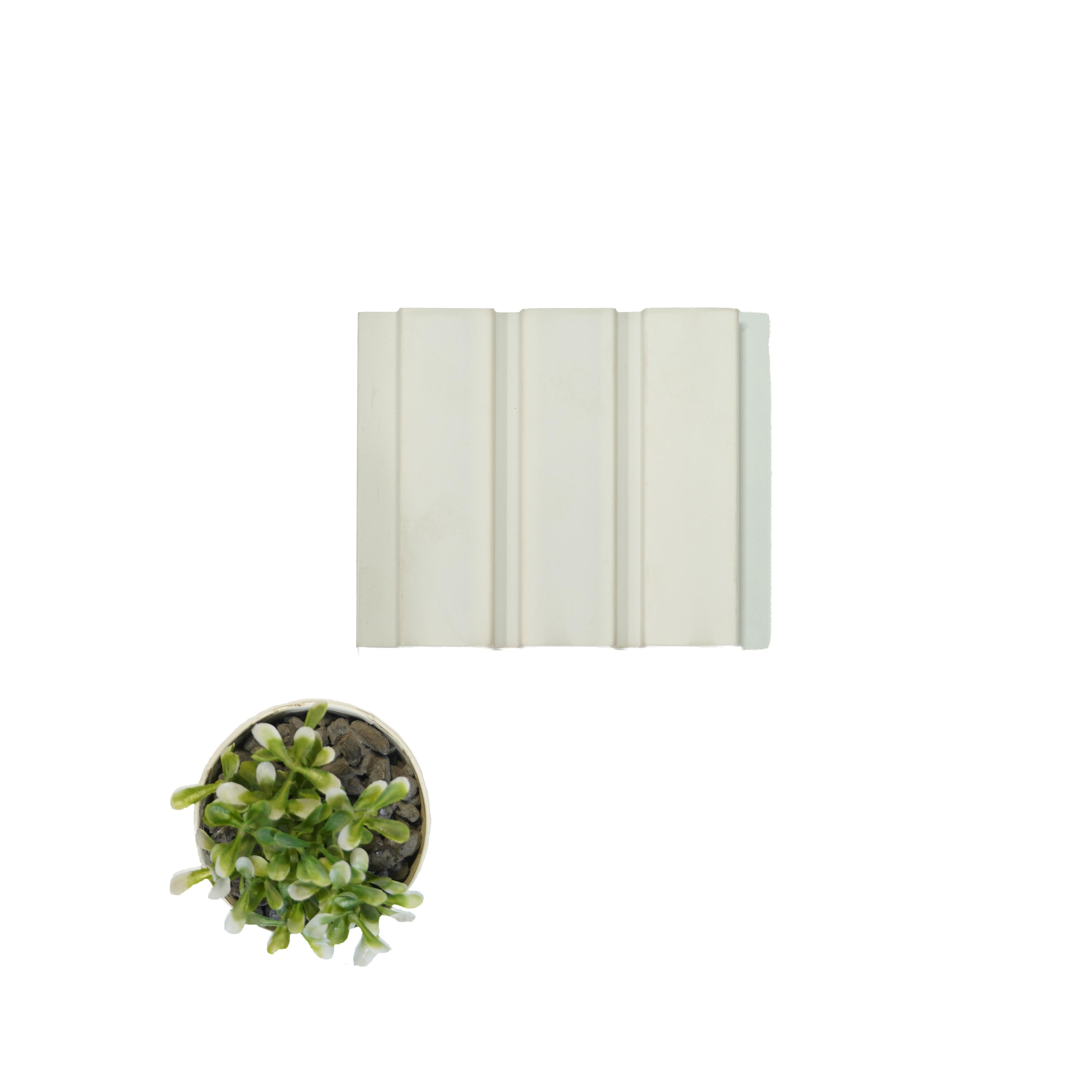 An Infinite Palette Of Colors Archi Louvers Series Charcoal Plain White 8x0.41 Ft - Inficolor 2034