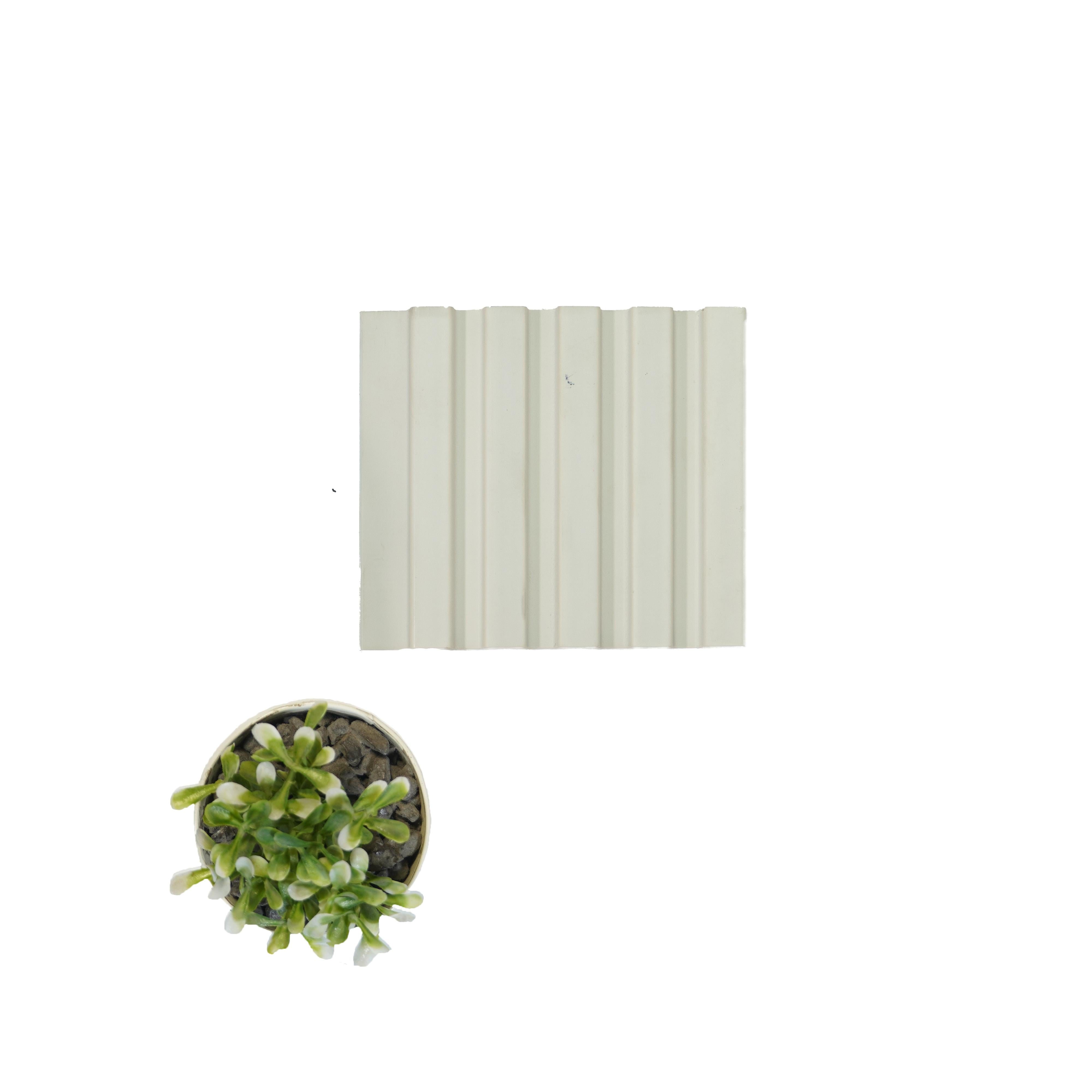 An Infinite Palette Of Colors Archi Louvers Series Charcoal Plain White 8x0.41 Ft - Inficolor 2035