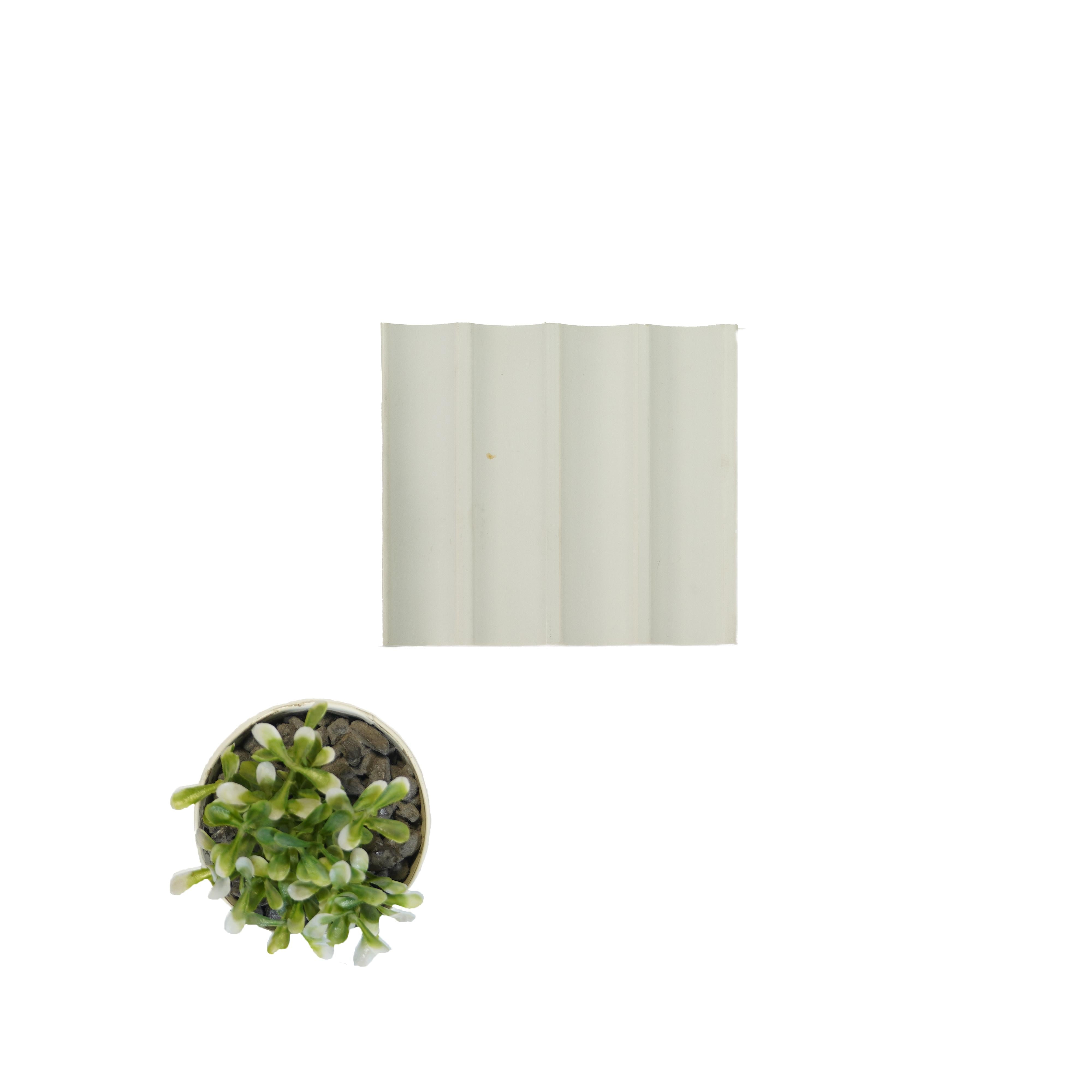 An Infinite Palette Of Colors Archi Louvers Series Charcoal Plain White 8x0.41 Ft - Inficolor 2036
