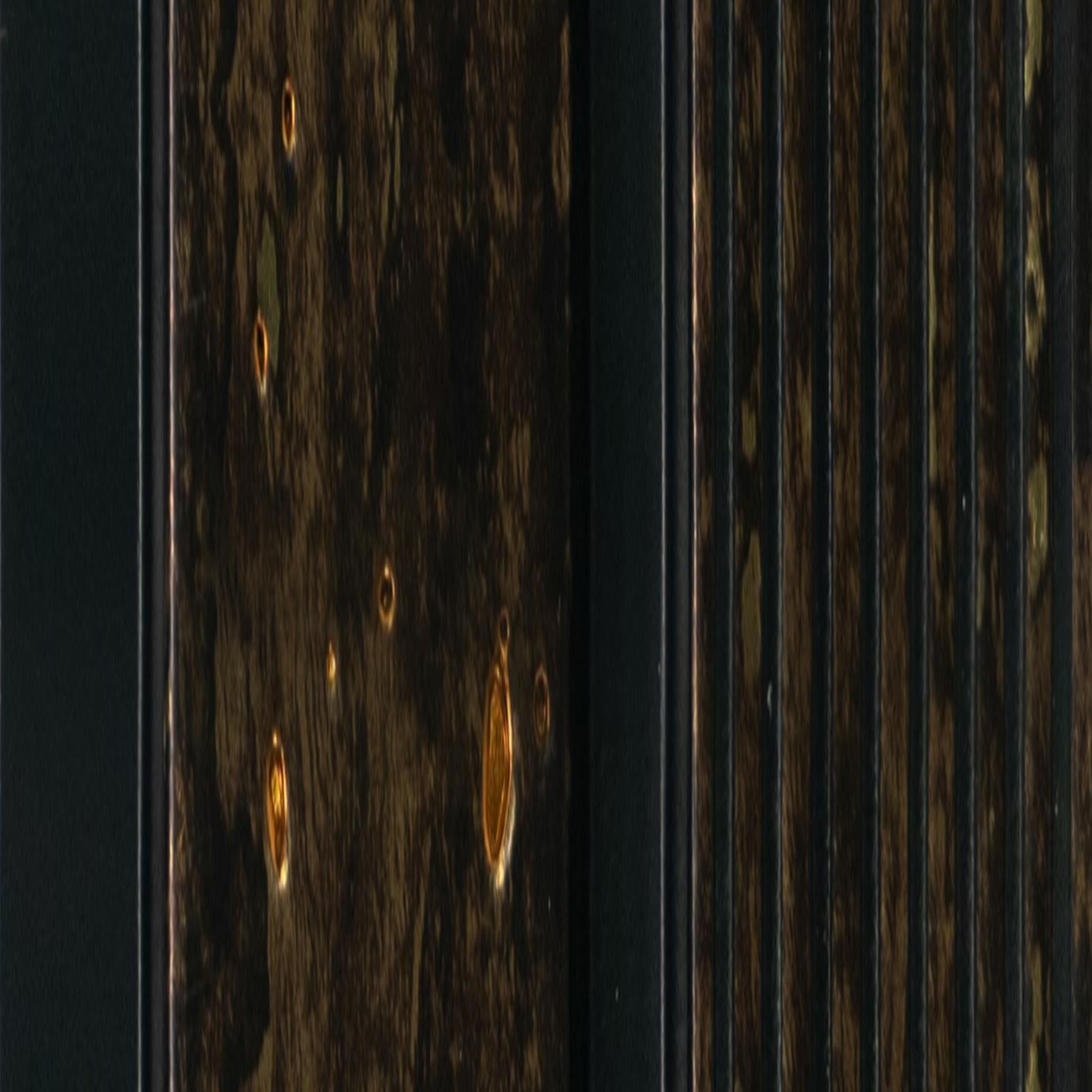 Brillo Oscura Archi Louvers Series Charcoal Marble & Stone Brown 8x0.41 Ft - 2023