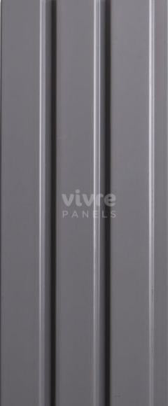 Color Series Archi Louvers Charcoal Plain Colors Grey 8x0.41 Ft - 2028