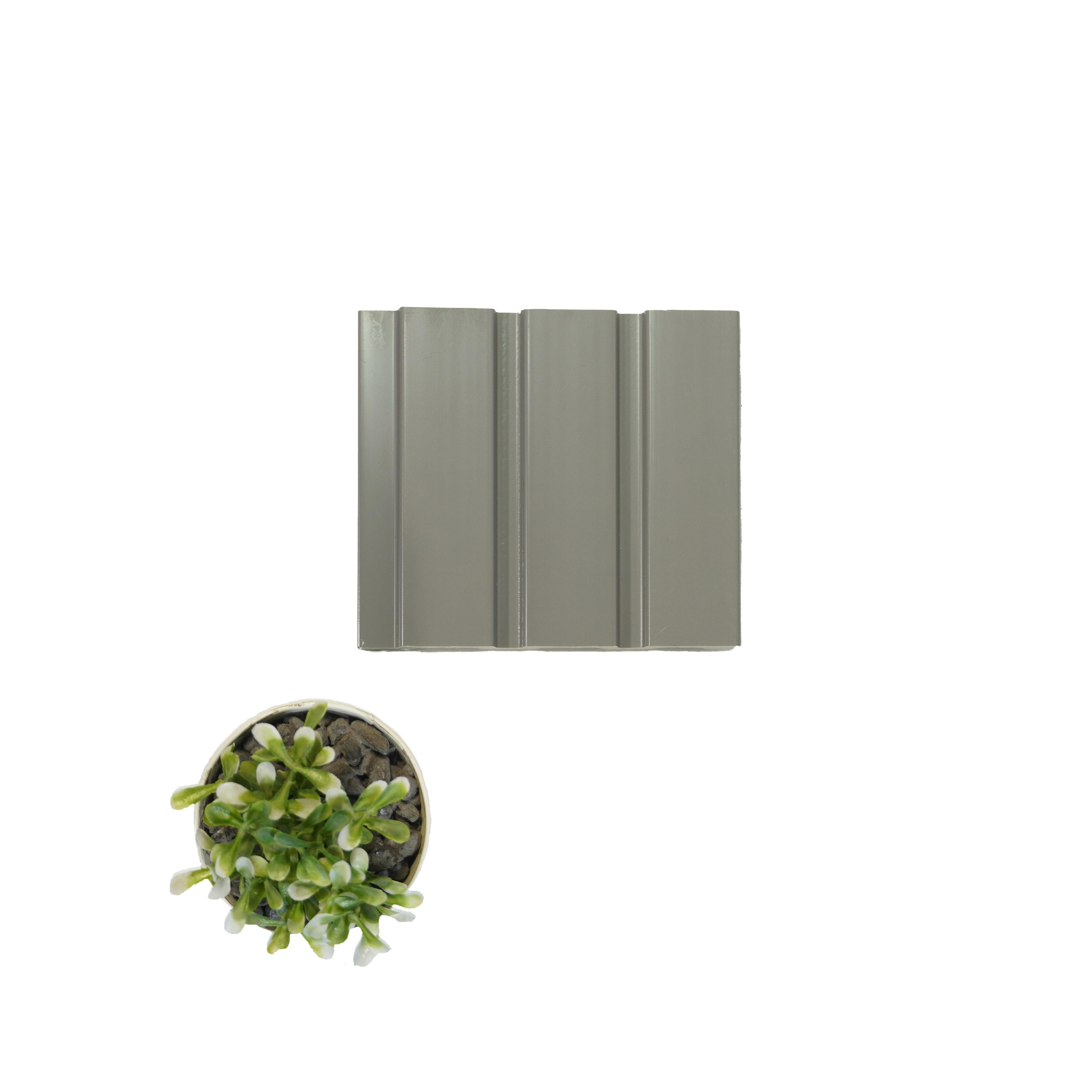 Color Series Archi Louvers Charcoal Plain Colors White 8x0.41 Ft - 2029