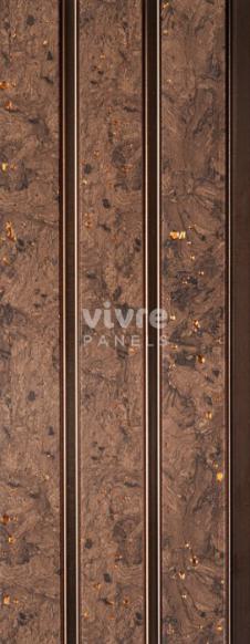 Madera Dorado Archi Louvers Series Charcoal Marble & Stone Brown 8x0.41 Ft - 2013