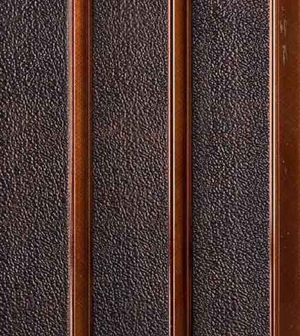 Vivre Louver Series Charcoal Fabric Dark Brown 8x0.41 Ft - Vl-06