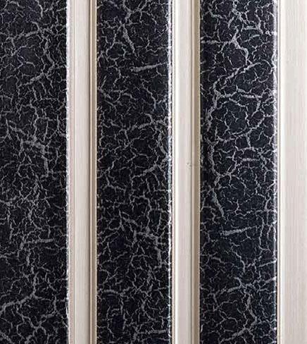Vivre Louver Series Charcoal Marble & Stone Black 8x0.41 Ft - Vl-17